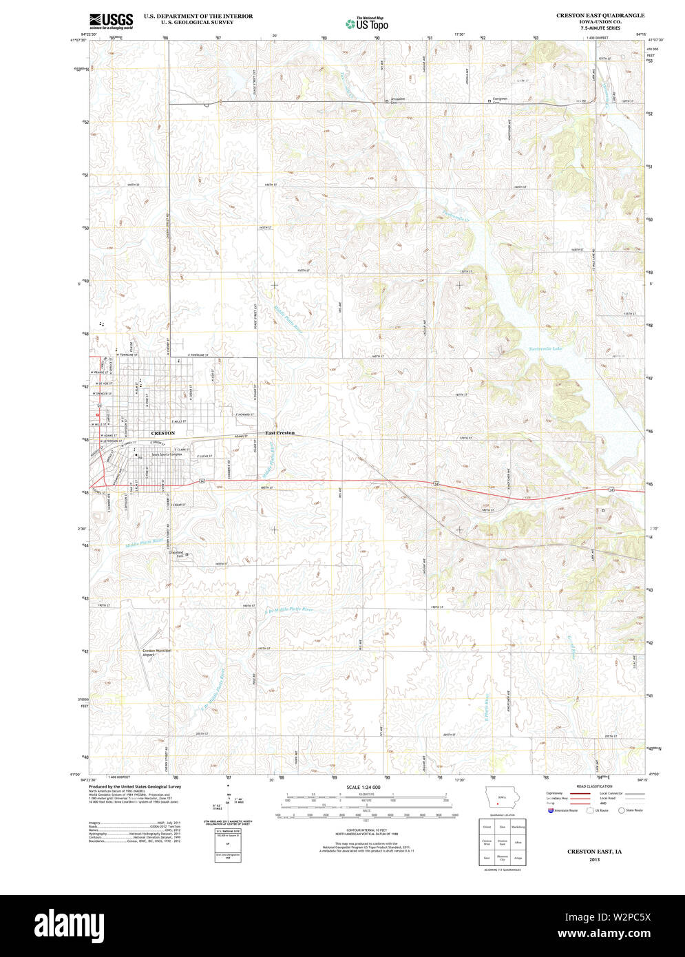 Creston iowa map Cut Out Stock Images & Pictures Alamy