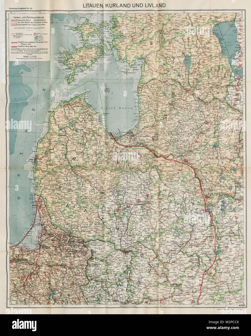 39-Litauen, Kurland und Livland (1917) Stock Photo