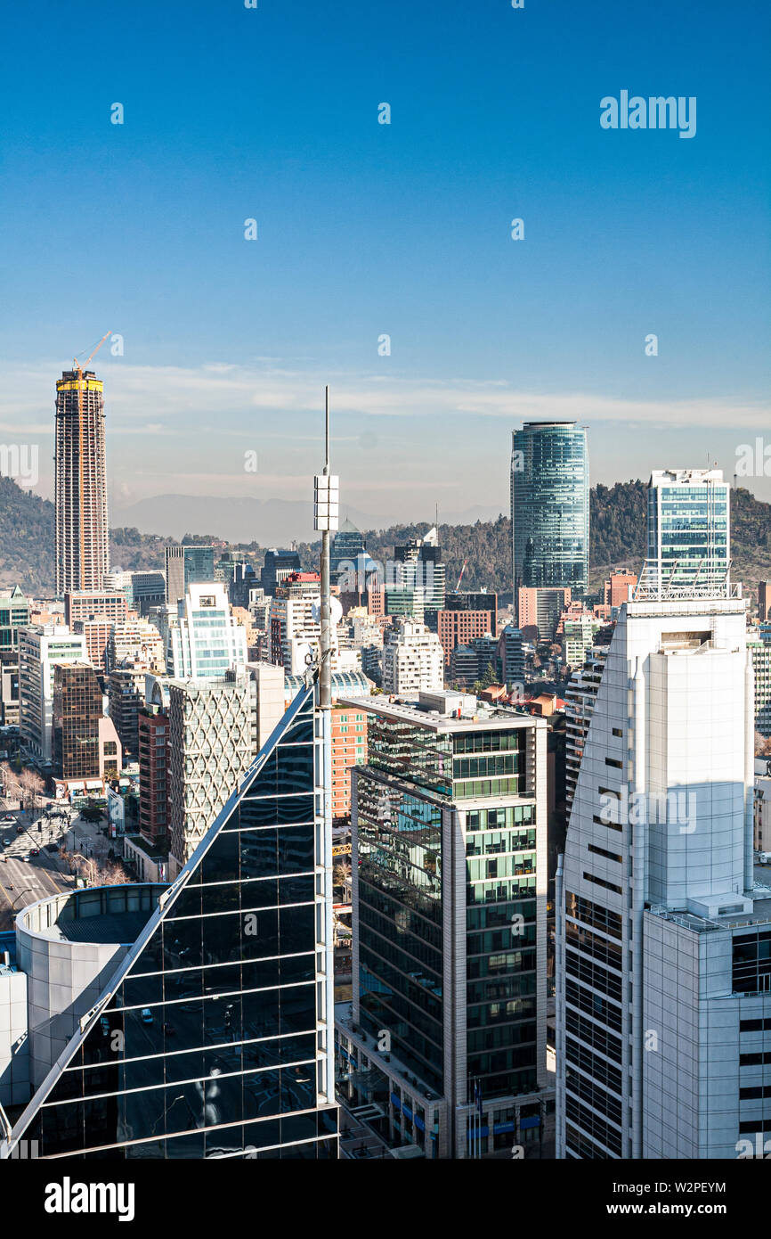 High angle view of the Las Condes neighborhood. Santiago, Chile Stock Photo  - Alamy