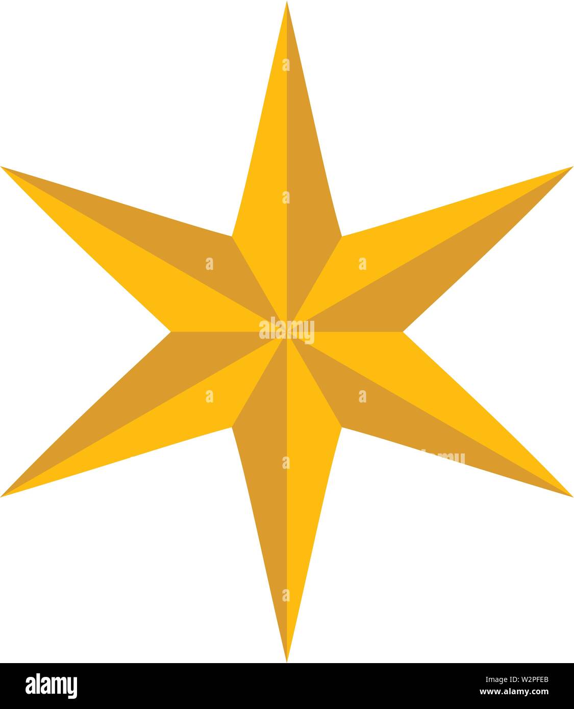 Christmas star icon isolated on background. Vector Stock Vector Image