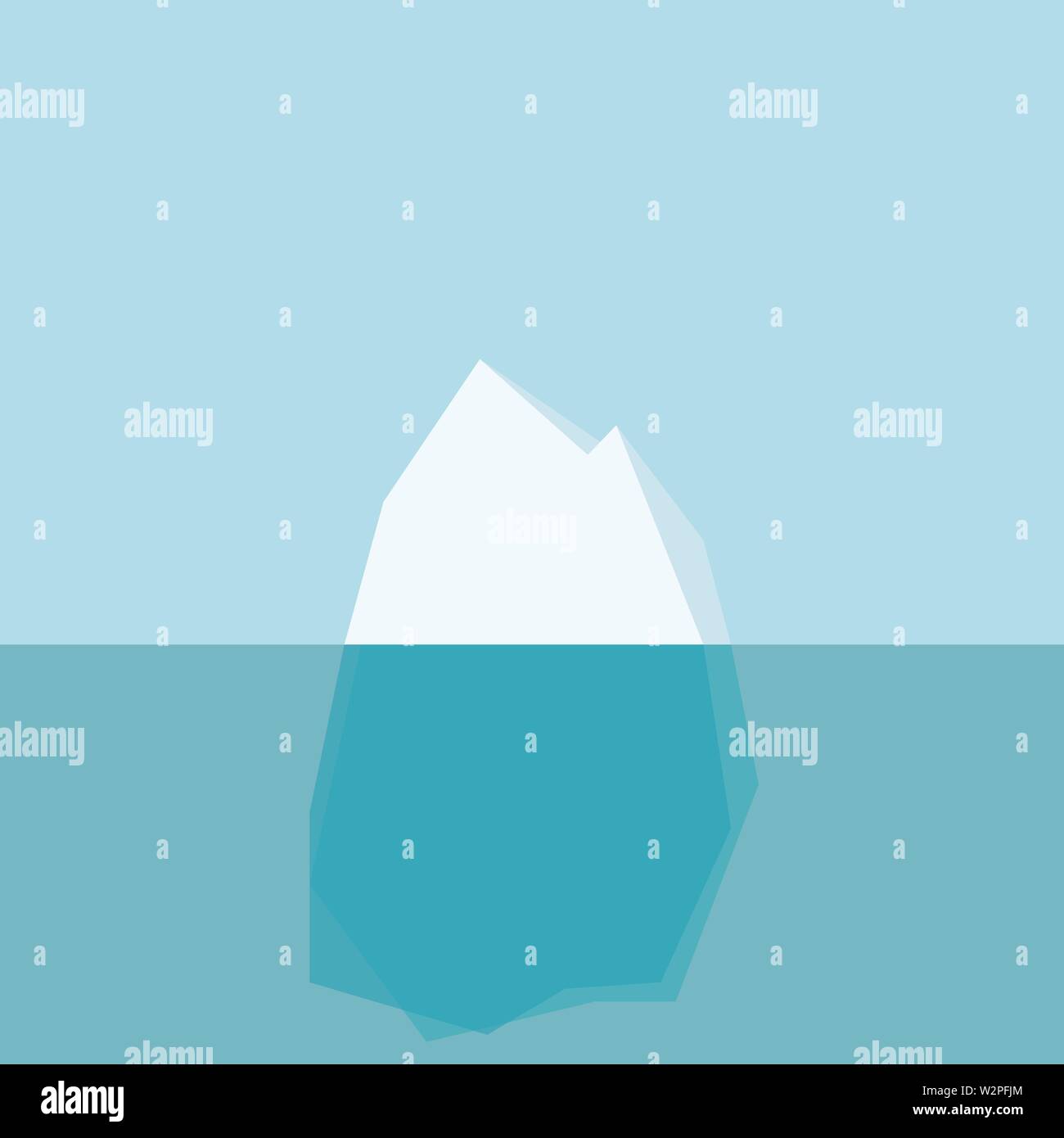 iceberg icon sign. Nature flat style sign Stock Vector Image & Art - Alamy