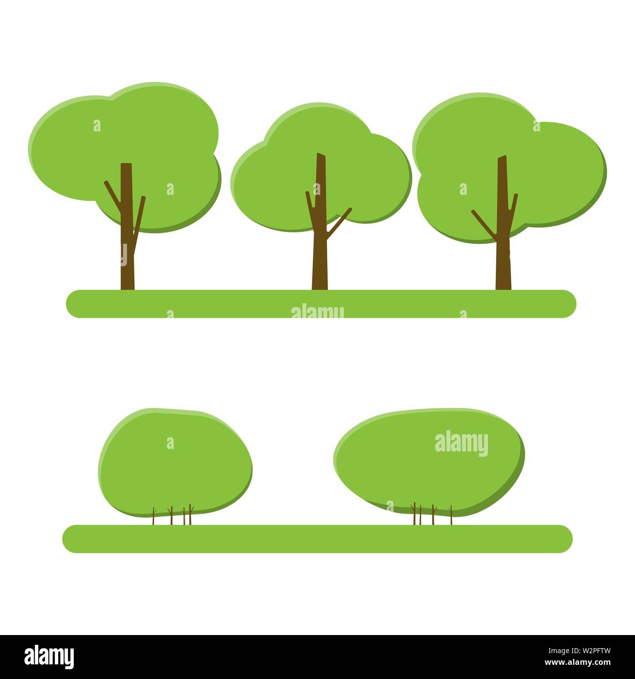 Tree sign icon isolated on white background Stock Vector Image & Art ...