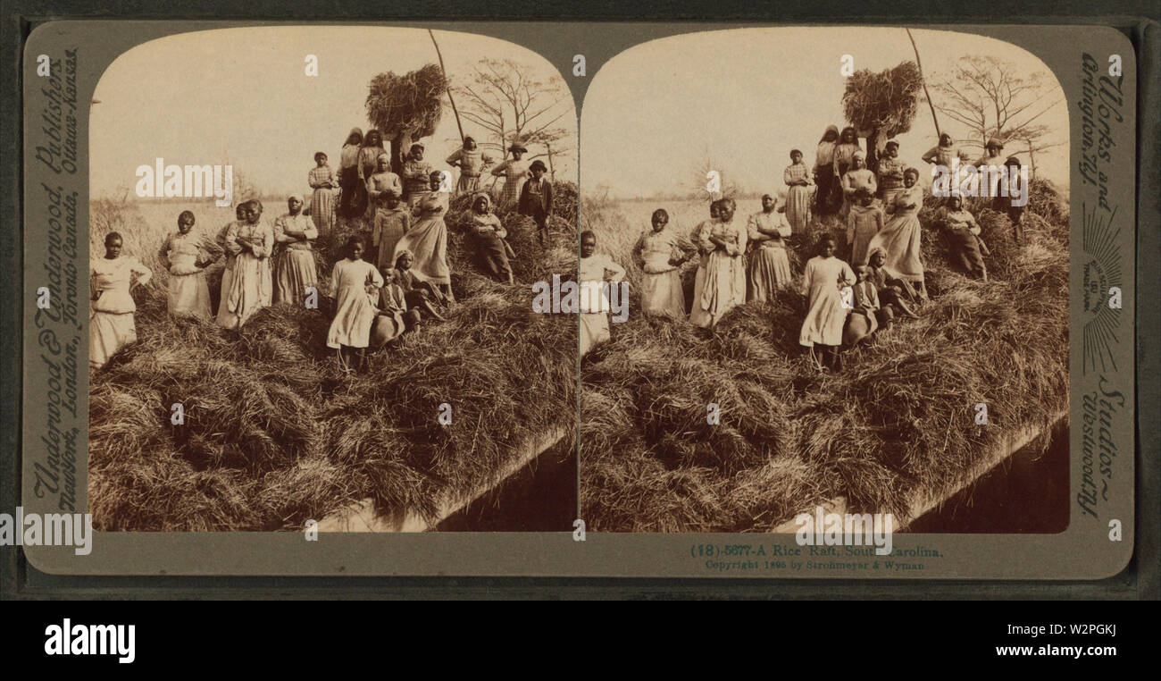 A rice raft, South Carolina, from Robert N Dennis collection of ...