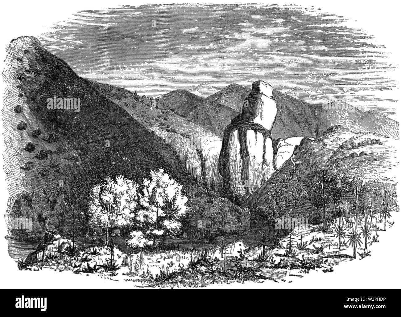 AGTM D342 Defile in the Guadalupe Pas,Sierra Madre Stock Photo