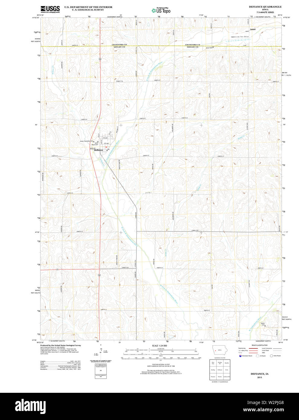 Map of defiance Cut Out Stock Images & Pictures Alamy