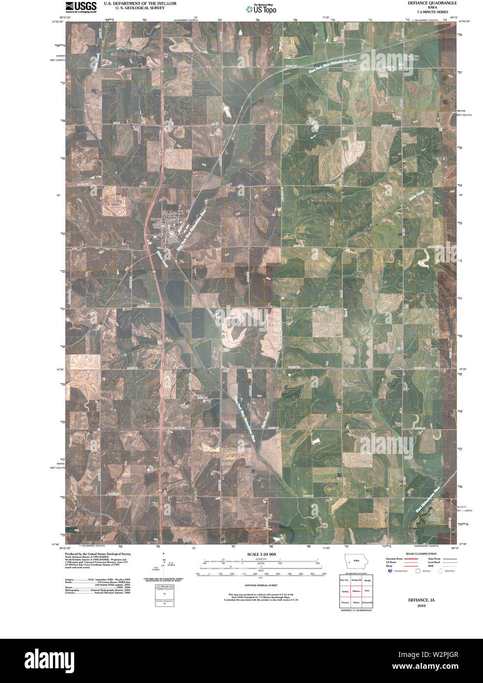 Map of defiance Cut Out Stock Images & Pictures - Alamy