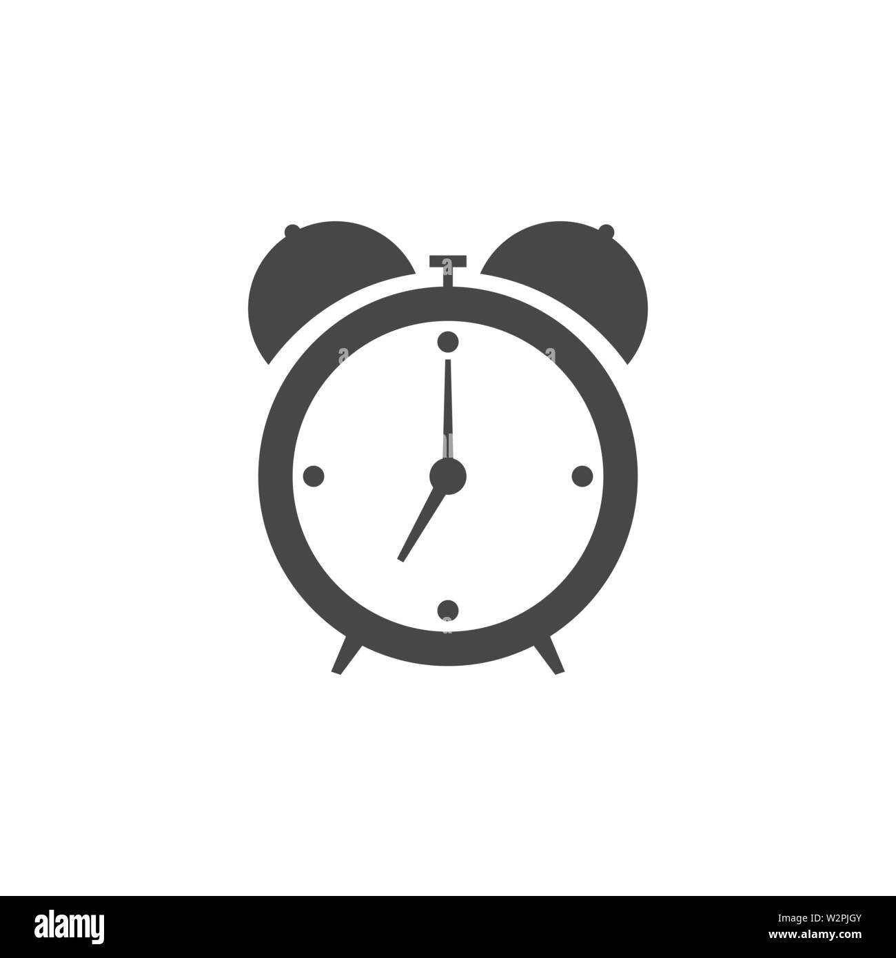 Alarm clock icon isolated on white background Stock Vector Image & Art ...