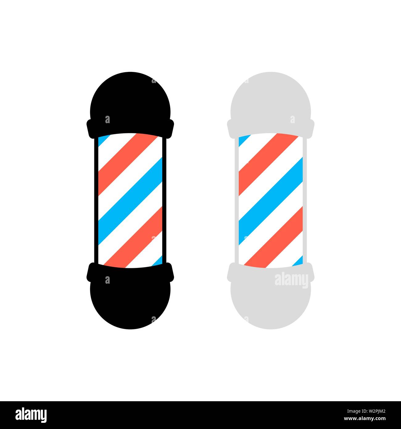 Barber pole isolated on Stock Vector Images - Alamy