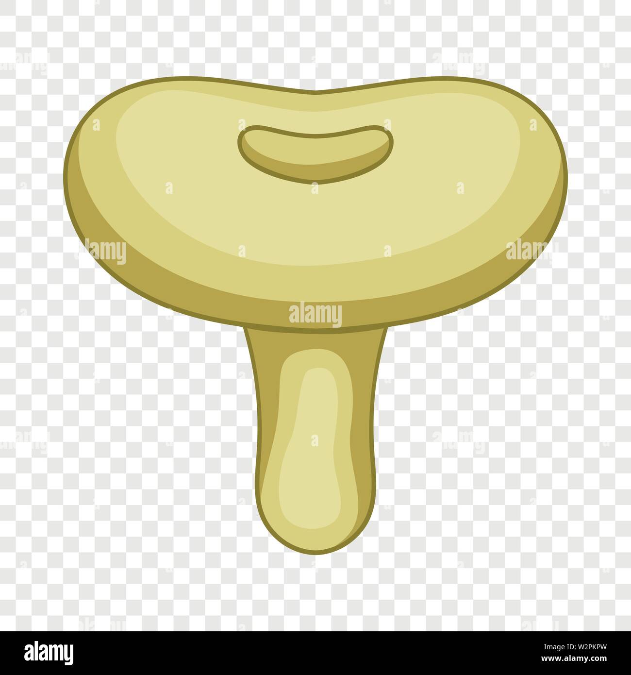 Lactarius pubescens mushroom icon, cartoon style Stock Vector