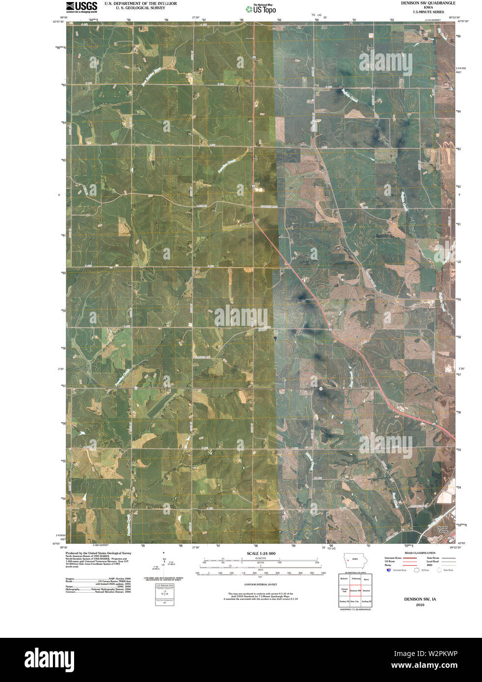 Denison iowa map Cut Out Stock Images & Pictures Alamy