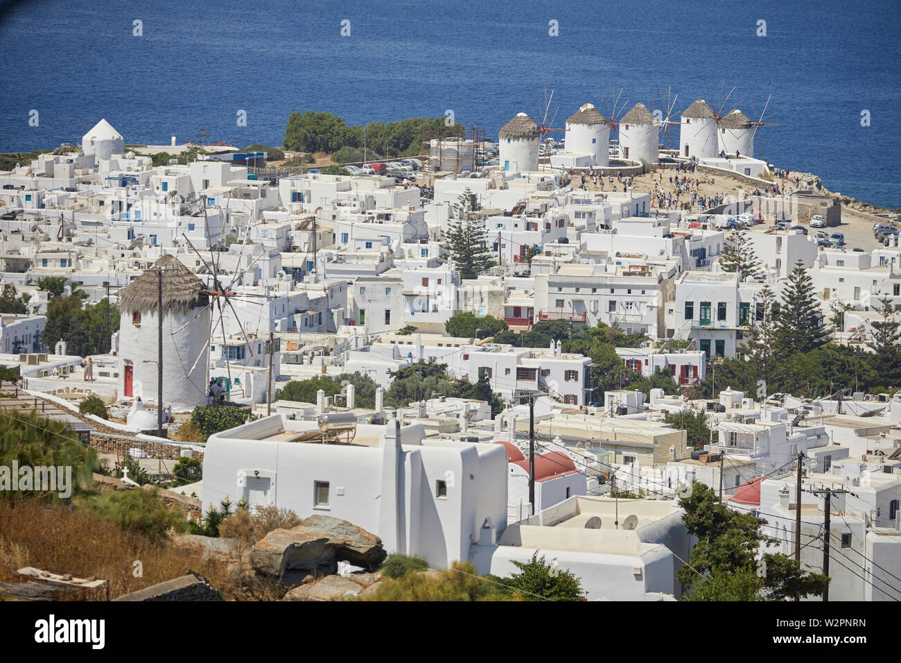 Mykonos, mikonos Greek island, part of the Cyclades, Greece. souk