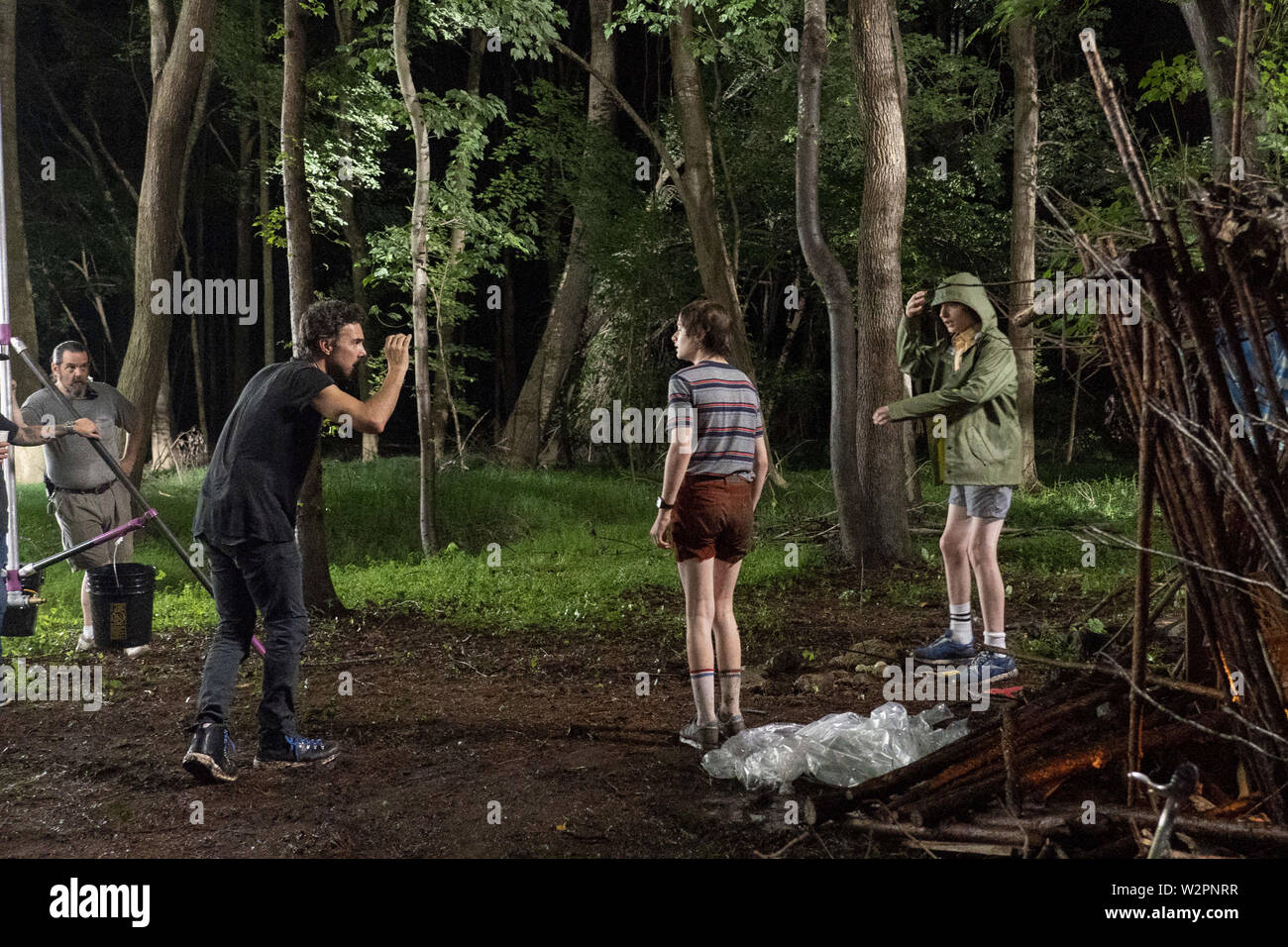 Shawn Levy, Noah Schnapp, Finn Wolfhard, "Stranger Things 3" (2019