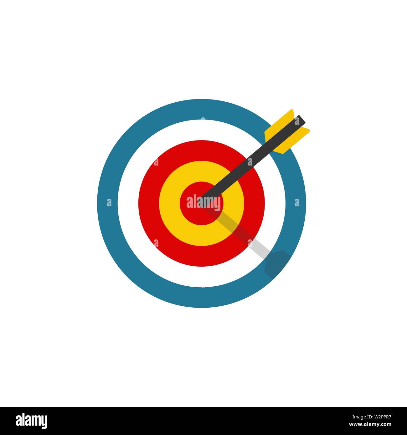 Target icon isolated on white background. Vector Stock Vector Image ...
