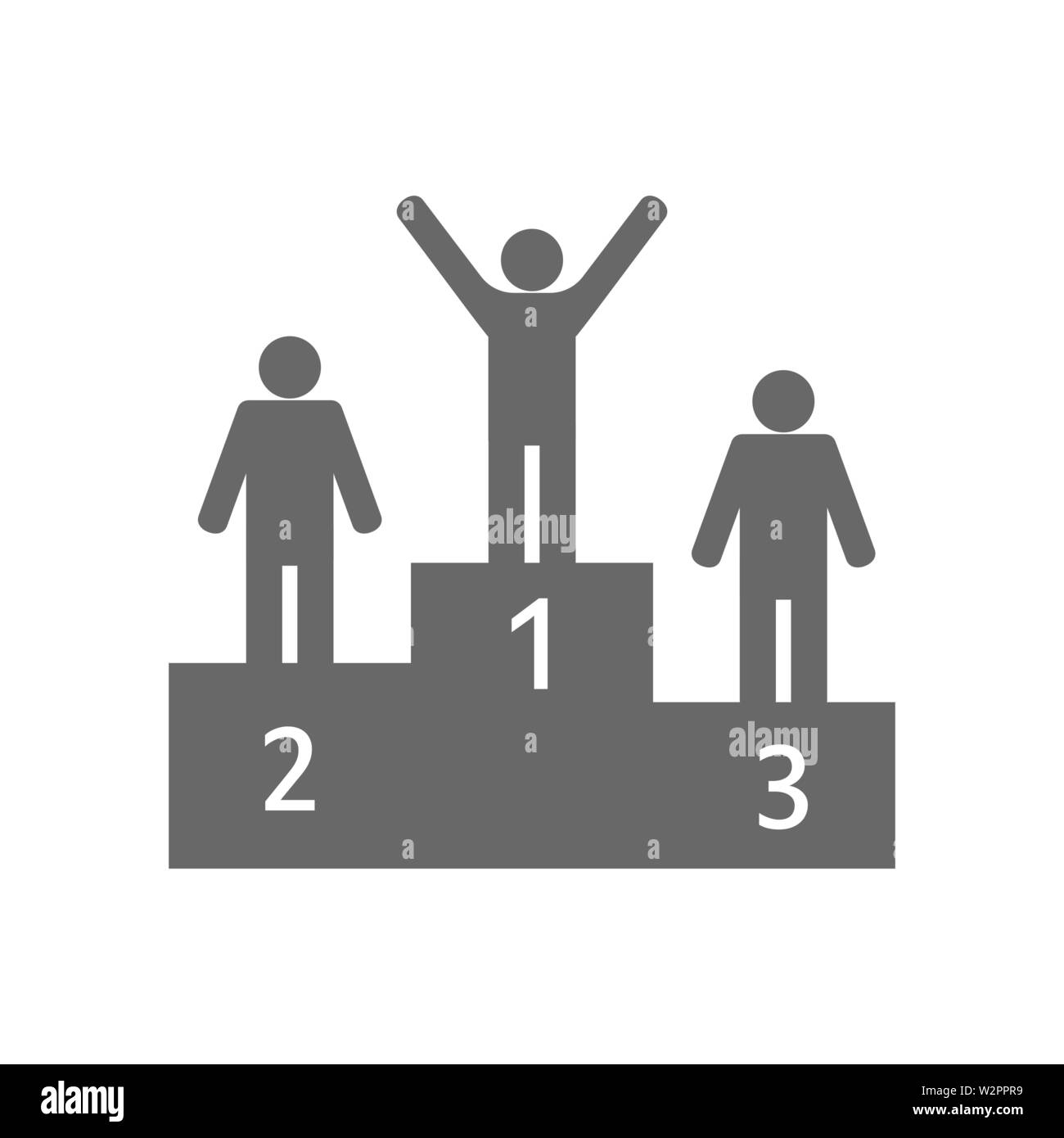 Victory podium Stock Vector