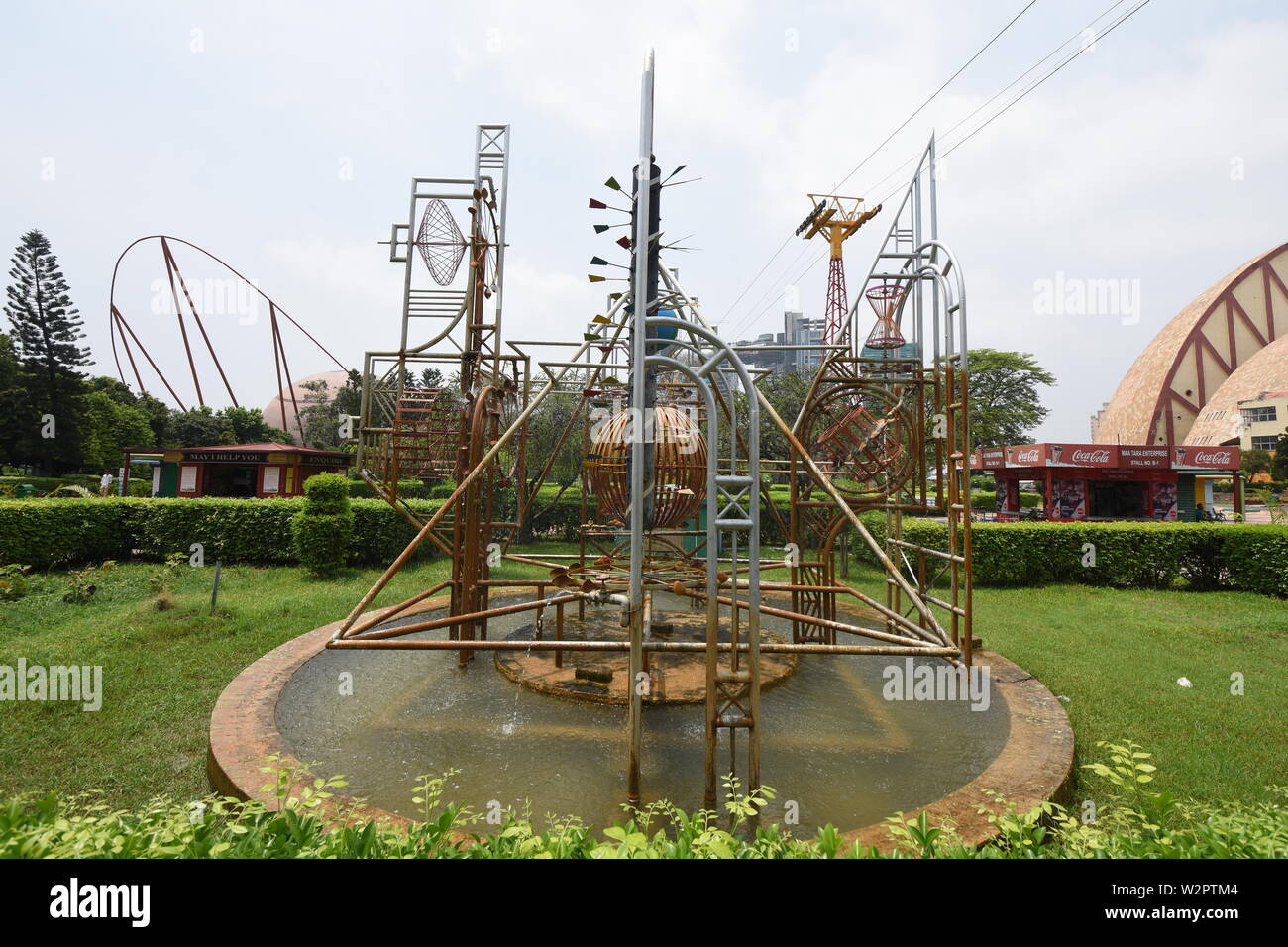 Sculpture at garden of the Science City, Kolkata, India Stock