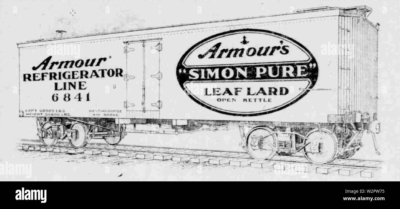 Armour Leaf Lard railway car Stock Photo Alamy