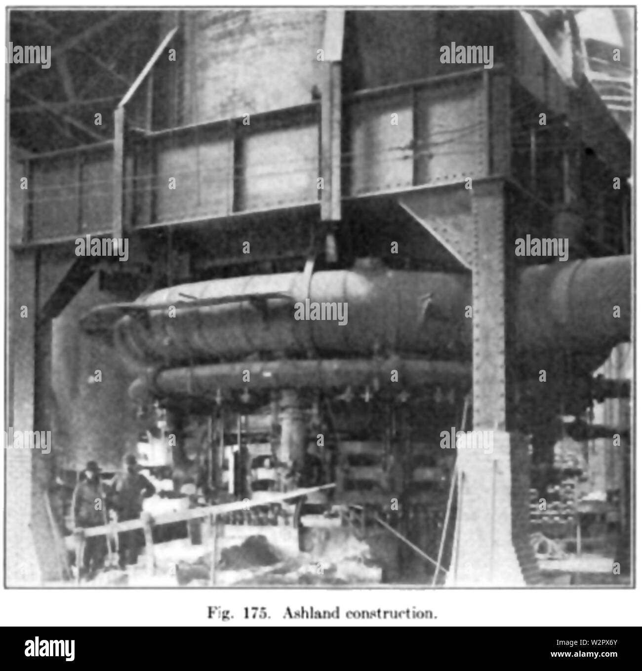 Ashland charcoal blast furnace shaft support Stock Photo Alamy