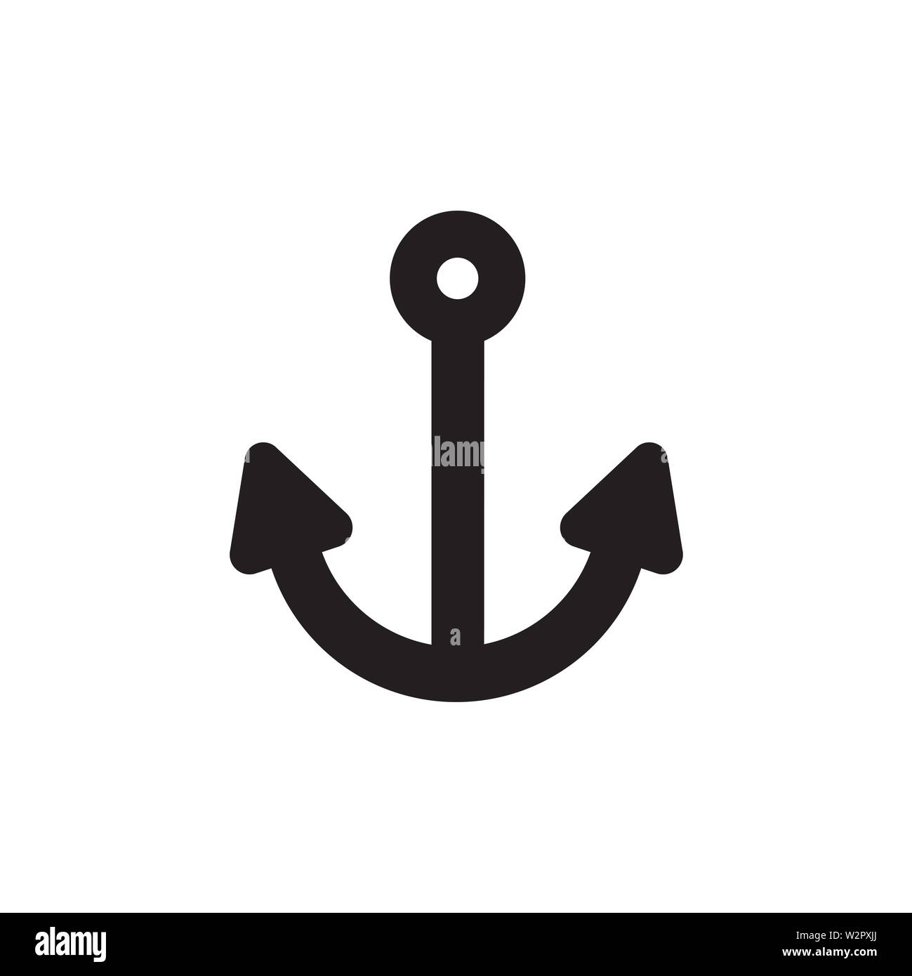 Anchor Icon In Flat Style Vector Icon For Apps And Websites. Black Icon ...