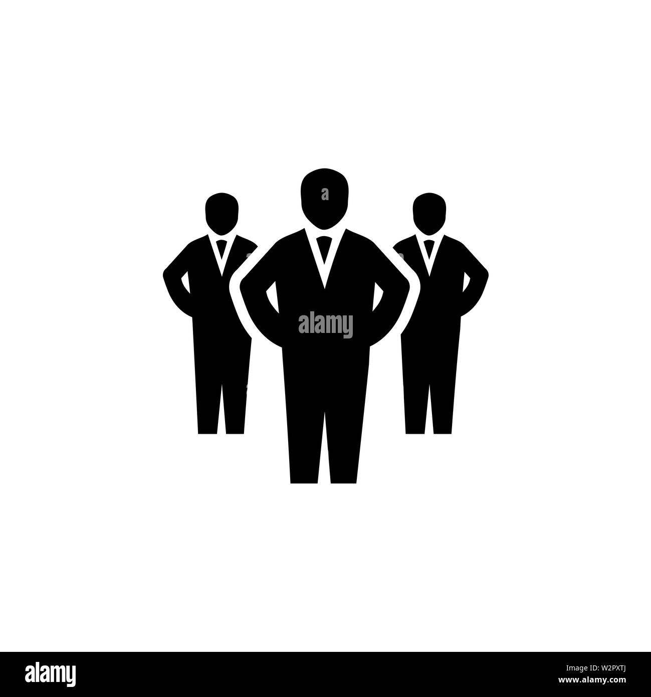 Businessman Icon In Flat Style Vector For Apps, UI, Websites. Black ...