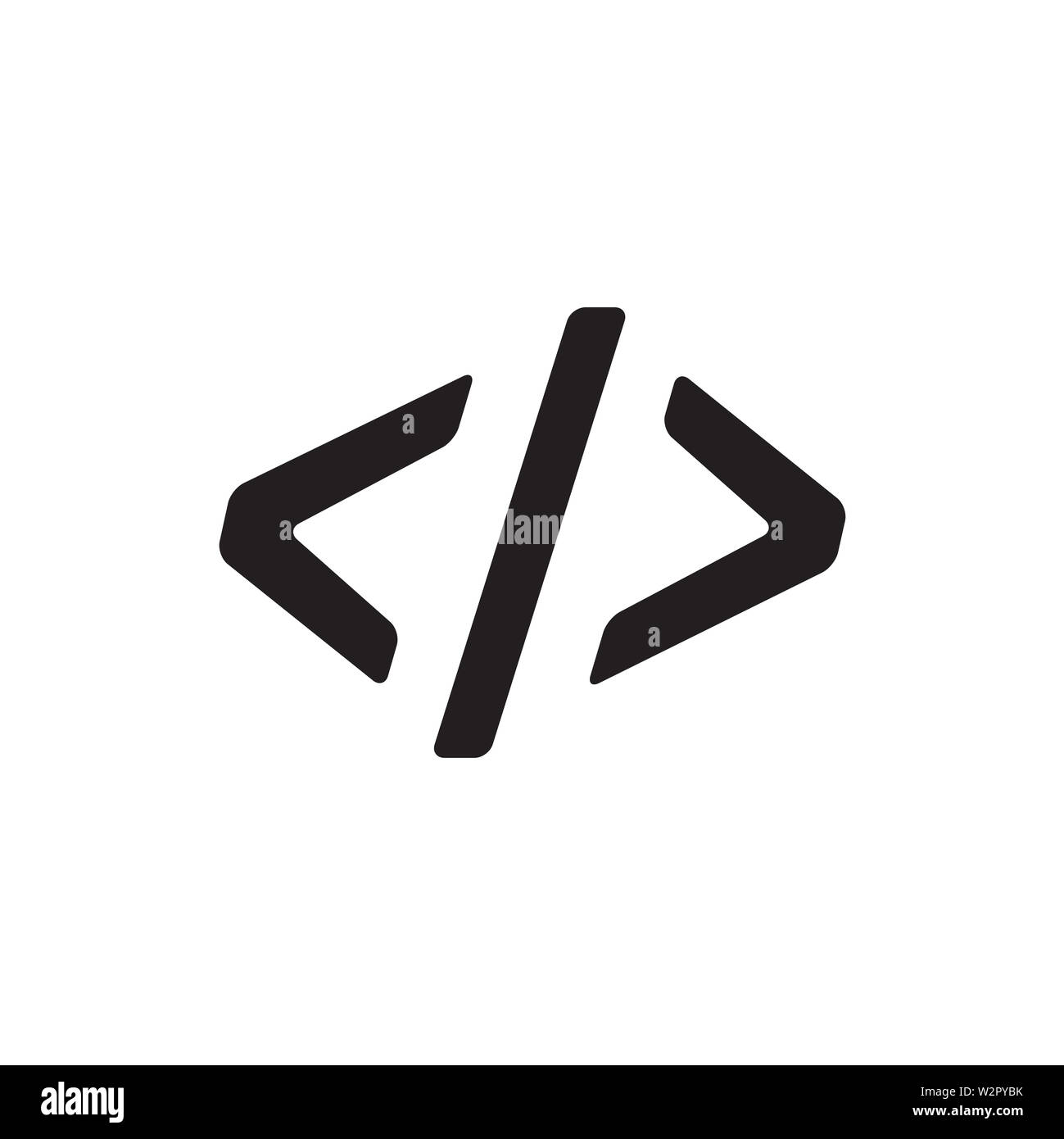 Code Icon In Flat Style Vector Icon For Apps, UI, Websites. Cloudy ...