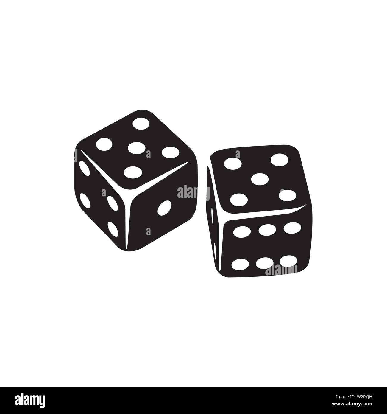 Casino Dice Icon In Flat Style Vector Icon For Apps, UI, sites