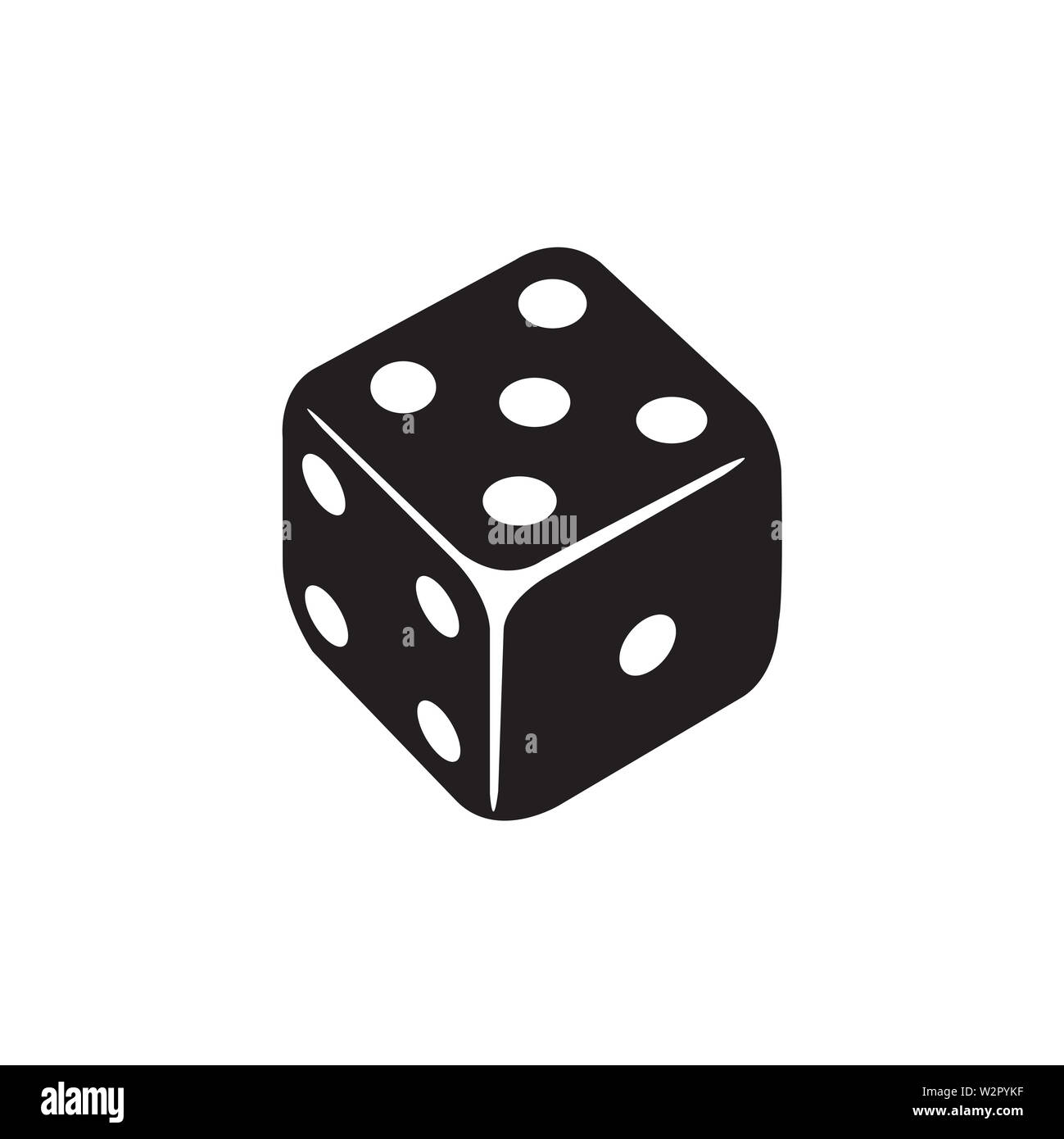 Casino Dice Icon In Flat Style Vector Icon For Apps, UI, sites