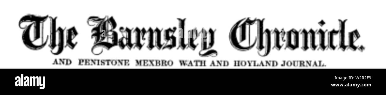 Barnsley Chronicle old logo Stock Photo
