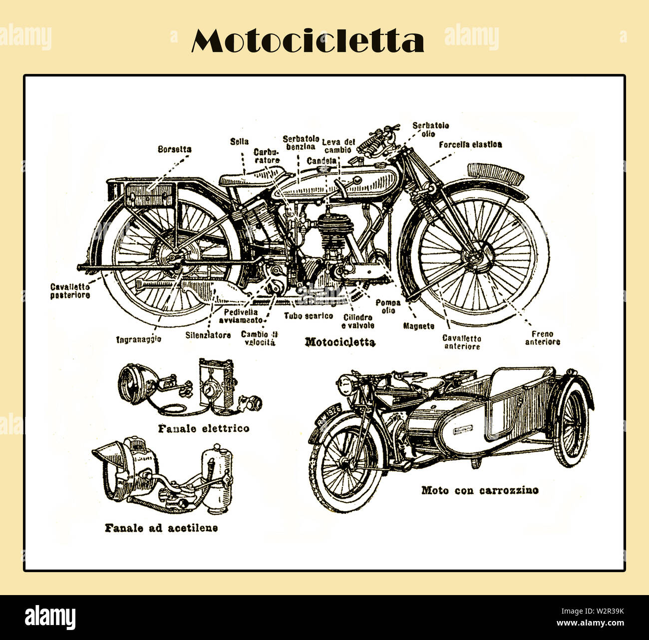 drawings of motorcycle parts