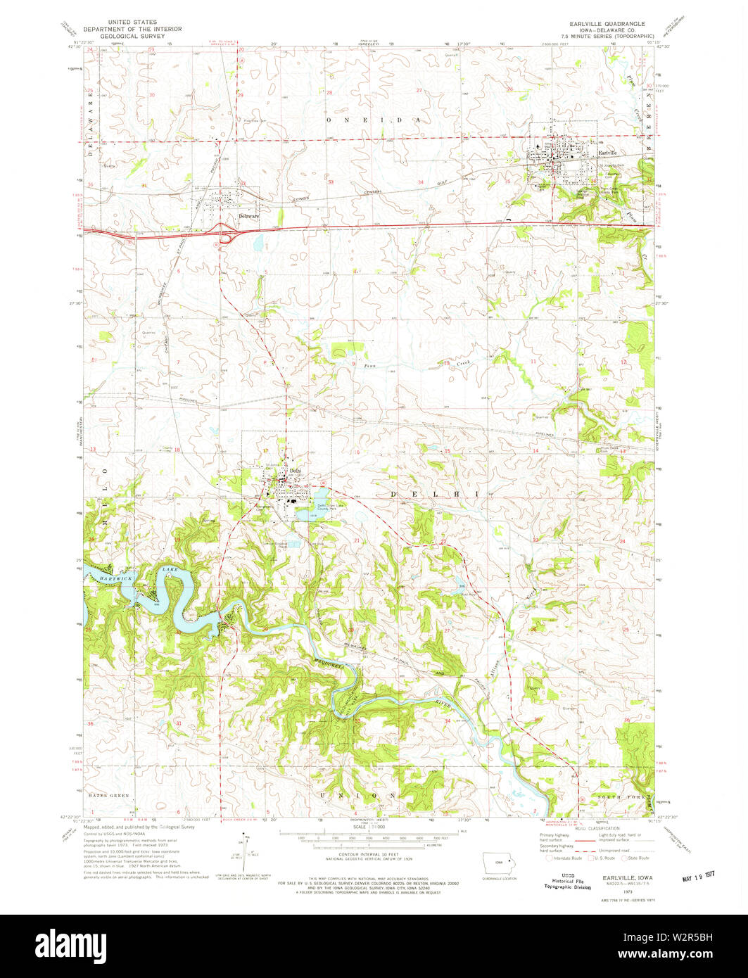 Map of earlville hires stock photography and images Alamy