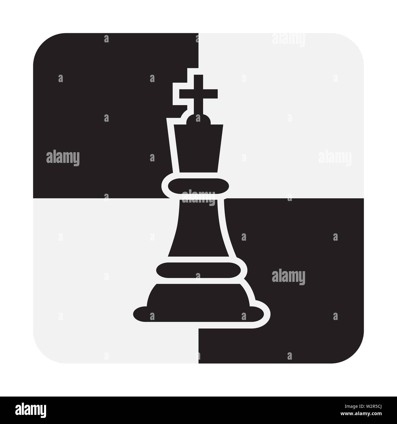 King and Queen Chess Piece Silhouette Graphic by martcorreo