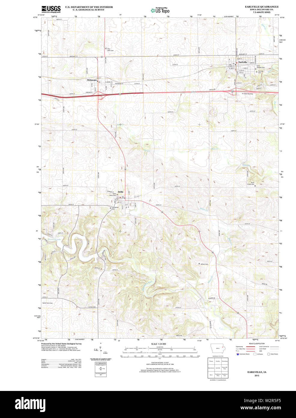 Map of earlville Cut Out Stock Images & Pictures Alamy