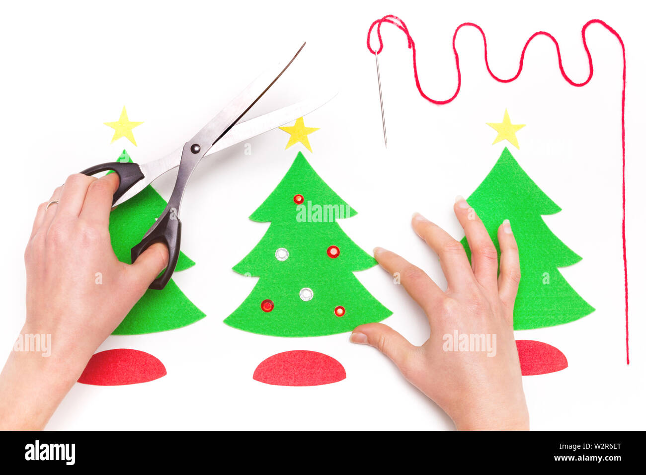 Scissors cut paper xmas christmas present holiday pair hi-res stock  photography and images - Alamy