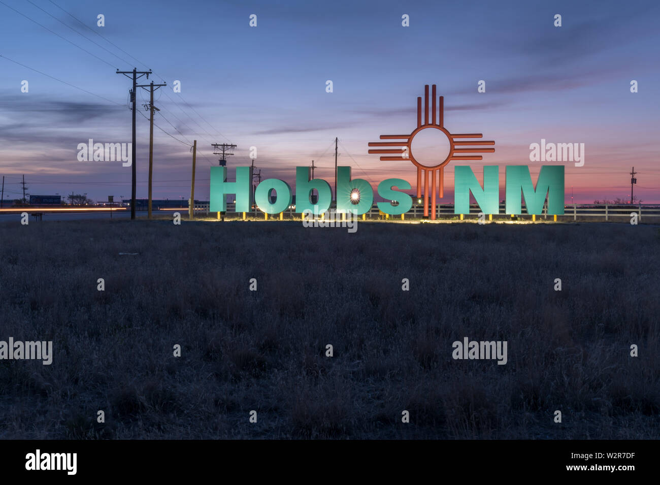 Highway Sign New Mexico High Resolution Stock Photography and