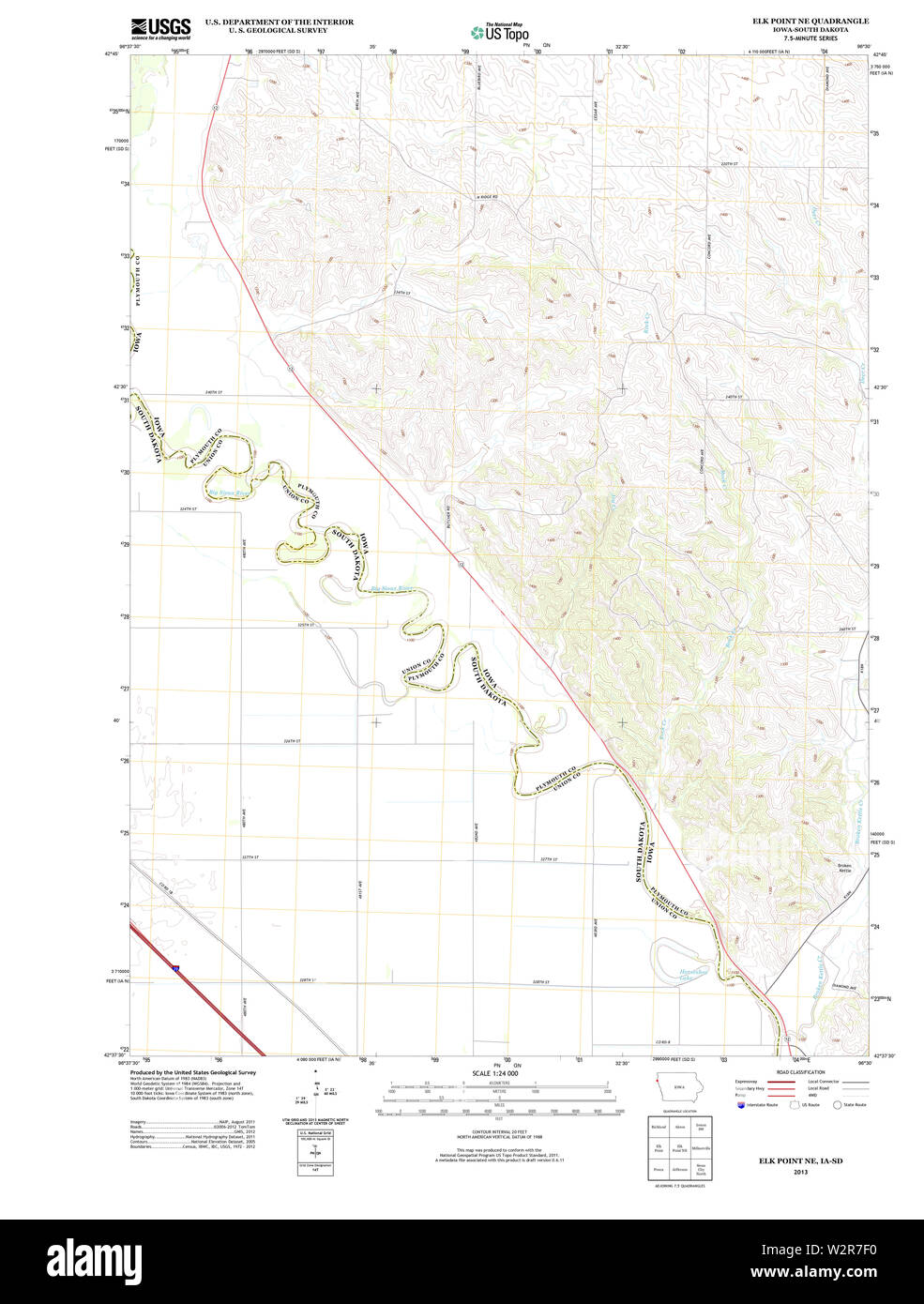 Elk point map Cut Out Stock Images & Pictures Alamy