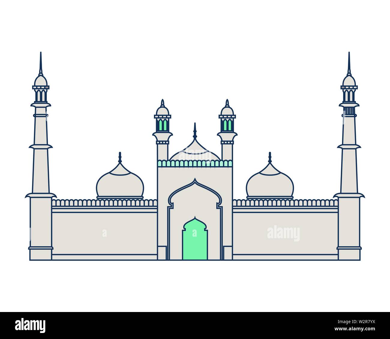 edification of islamic mosque jama masjid and Indian independence day ...