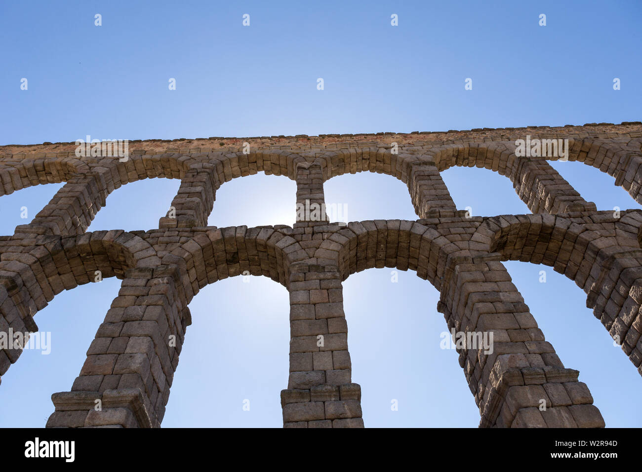 Segovia Aqueduct, ruins of ancient Rome, Segovia, Spain Stock Photo - Alamy