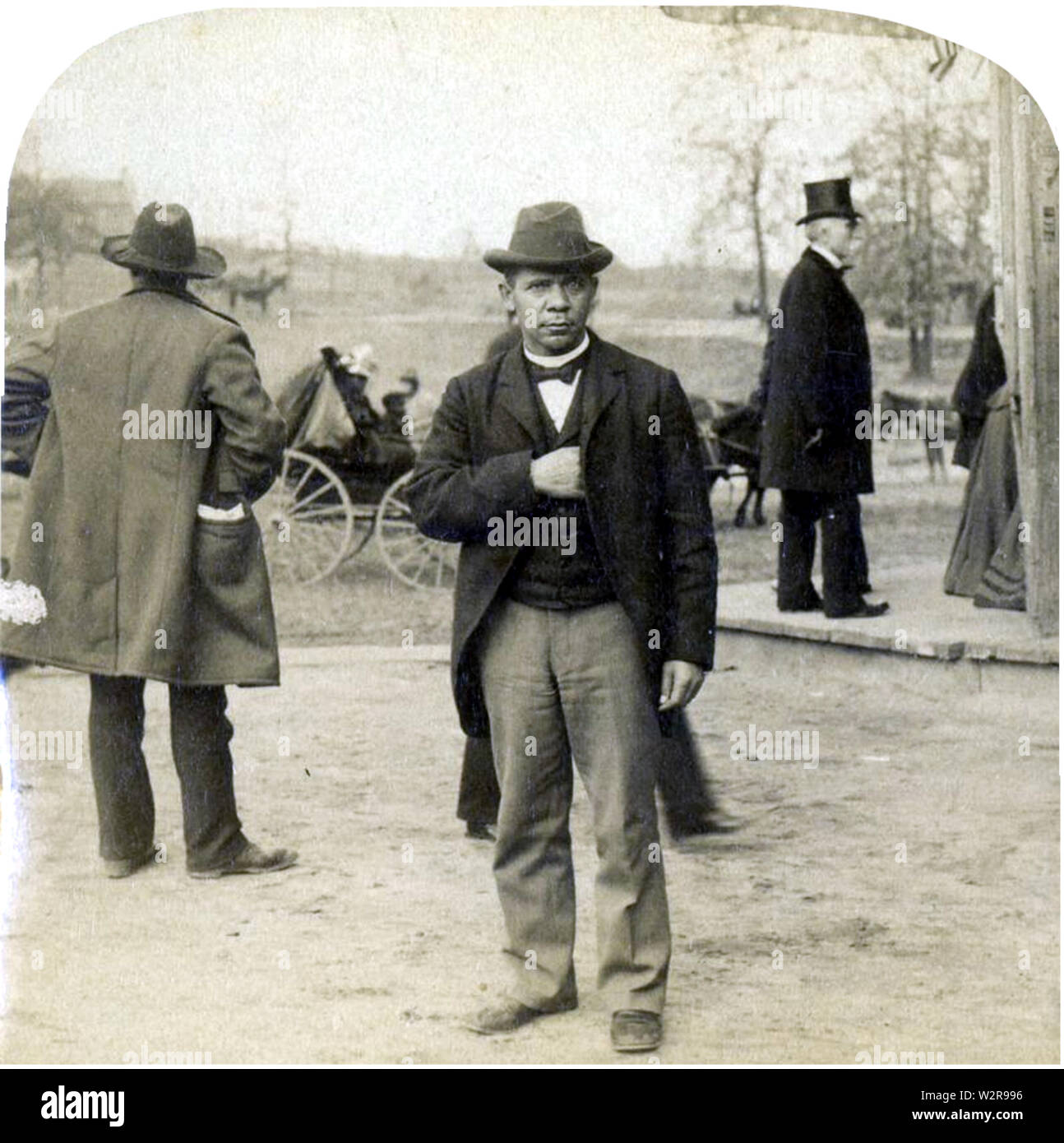 Booker T Washington c1899 by Strohmeyer & Wyman Stock Photo