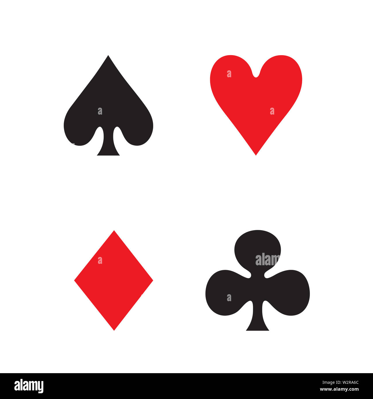Playing Card Icon In Flat Style Vector For Apps, UI, sites. Black