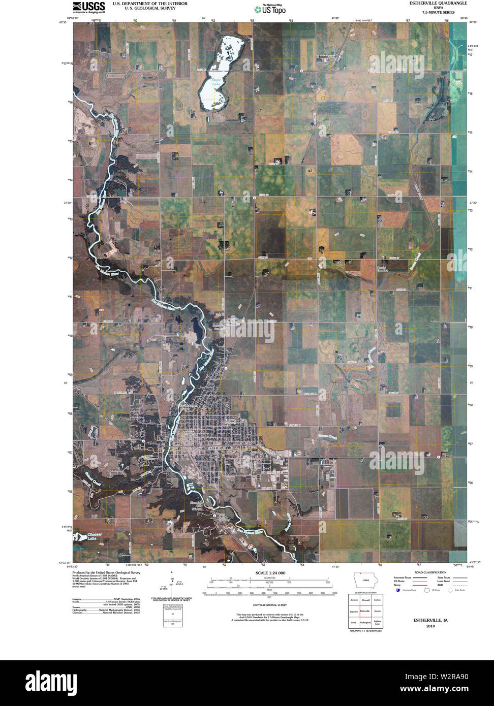 Estherville iowa map Cut Out Stock Images & Pictures Alamy
