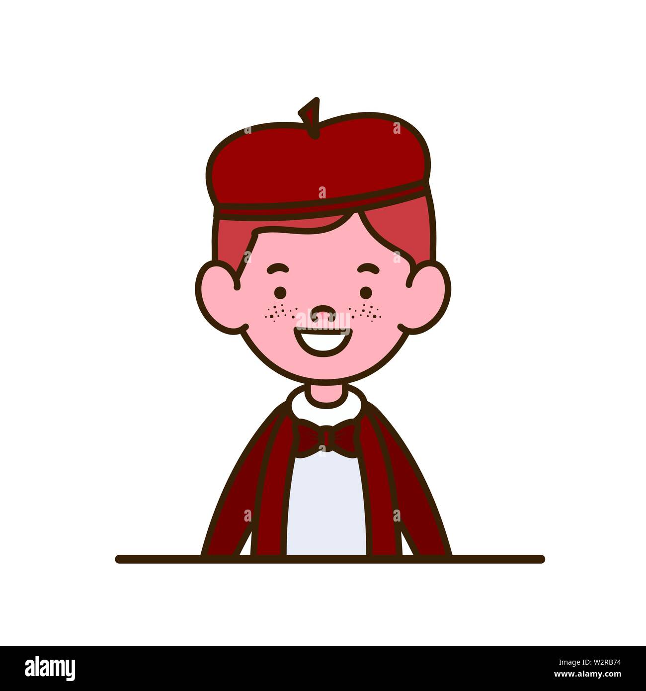 student boy smiling on white background Stock Vector Image & Art - Alamy