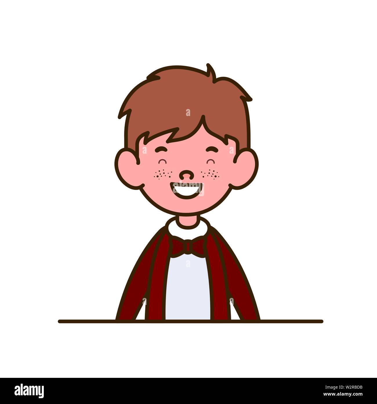 student boy smiling on white background Stock Vector Image & Art - Alamy