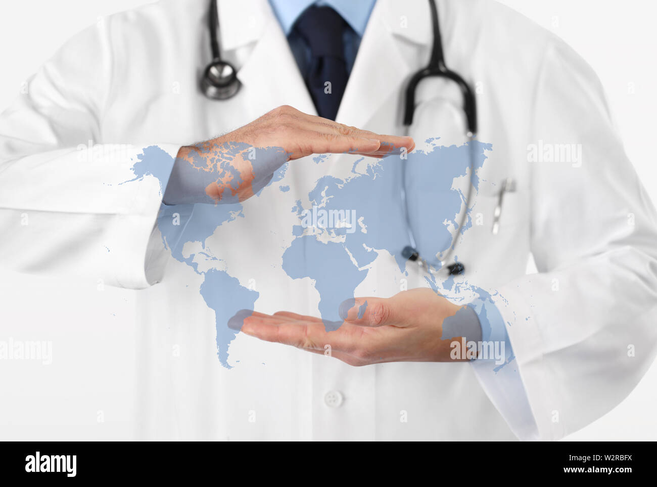 International Medical Coverage Insurance Concept Hands Doctor