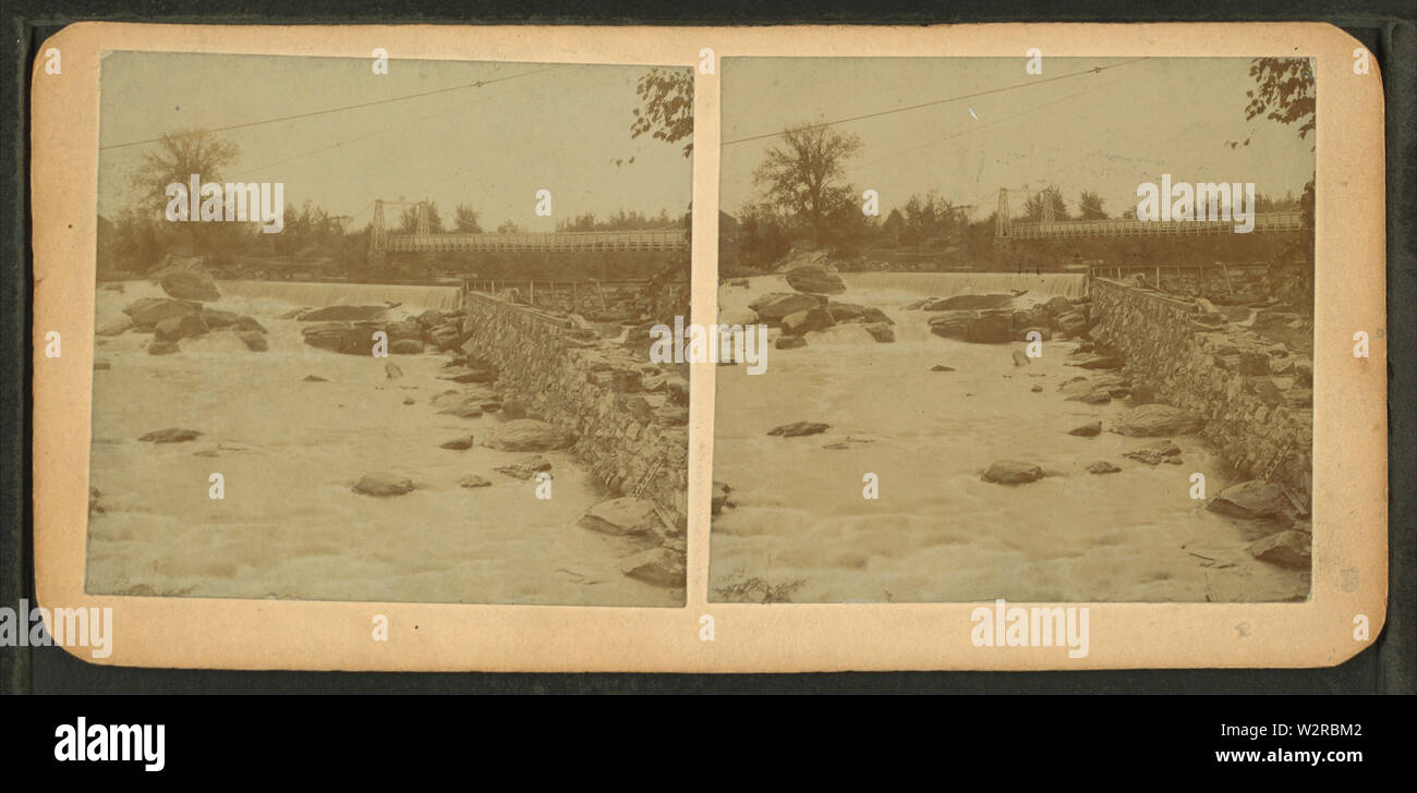 Bridge and river, Sheldon Junction, Vt, by S Elkins Stock Photo Alamy