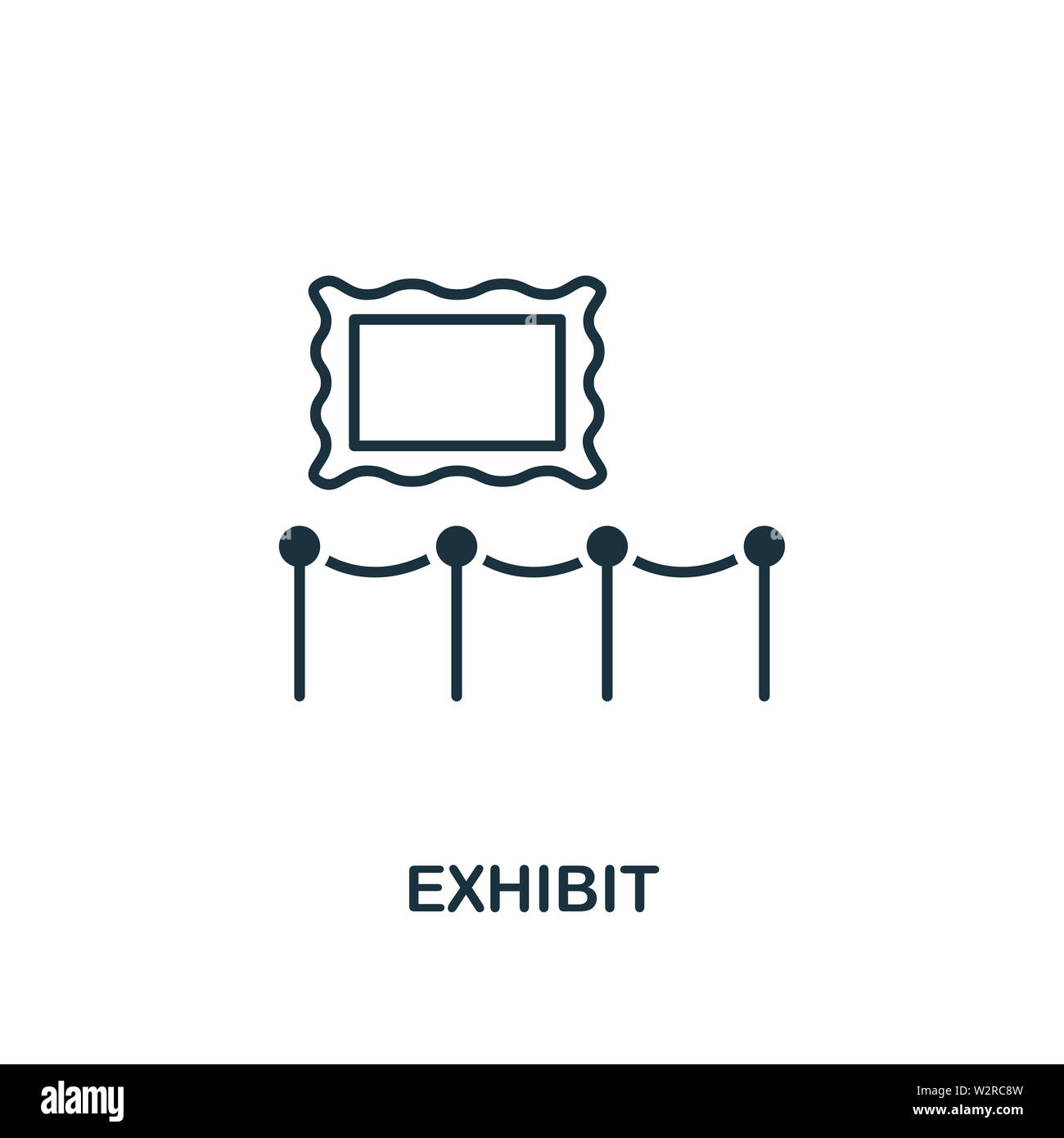 Exhibit icon. Creative element design from tourism icons collection. Pixel perfect Exhibit icon for web design, apps, software, print usage Stock Photo