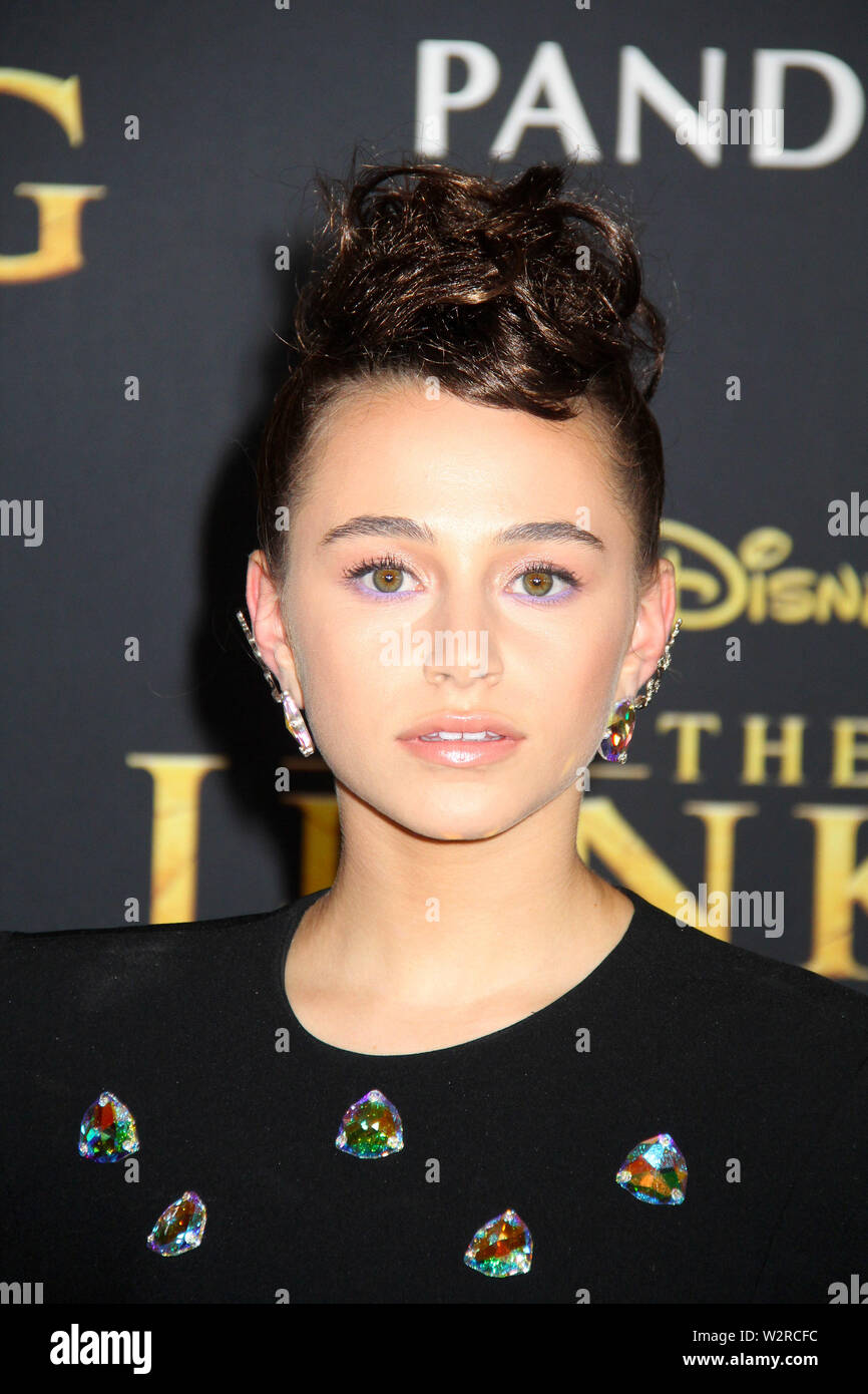 Sky Katz 07/09/2019 “The Lion King” Premiere held at Dolby Theatre in