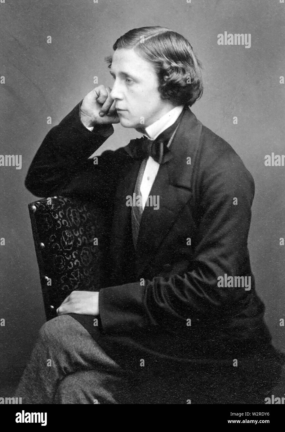 LEWIS CARROLL - Charles Dodgson (1832-1898) English novelist, poet, mathematician Stock Photo
