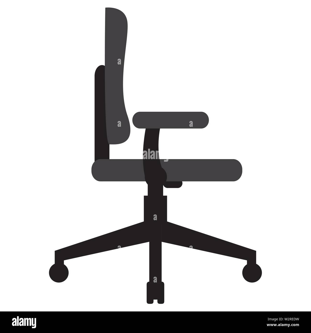 Isolated office chair icon on a white background - Vector Stock Vector ...