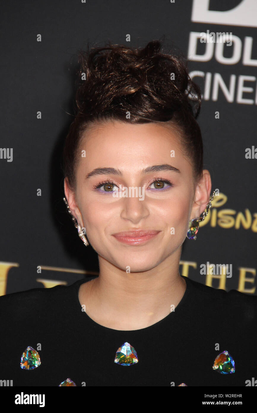 Sky Katz 07/09/2019 "The Lion King" Premiere held at the Dolby Theatre