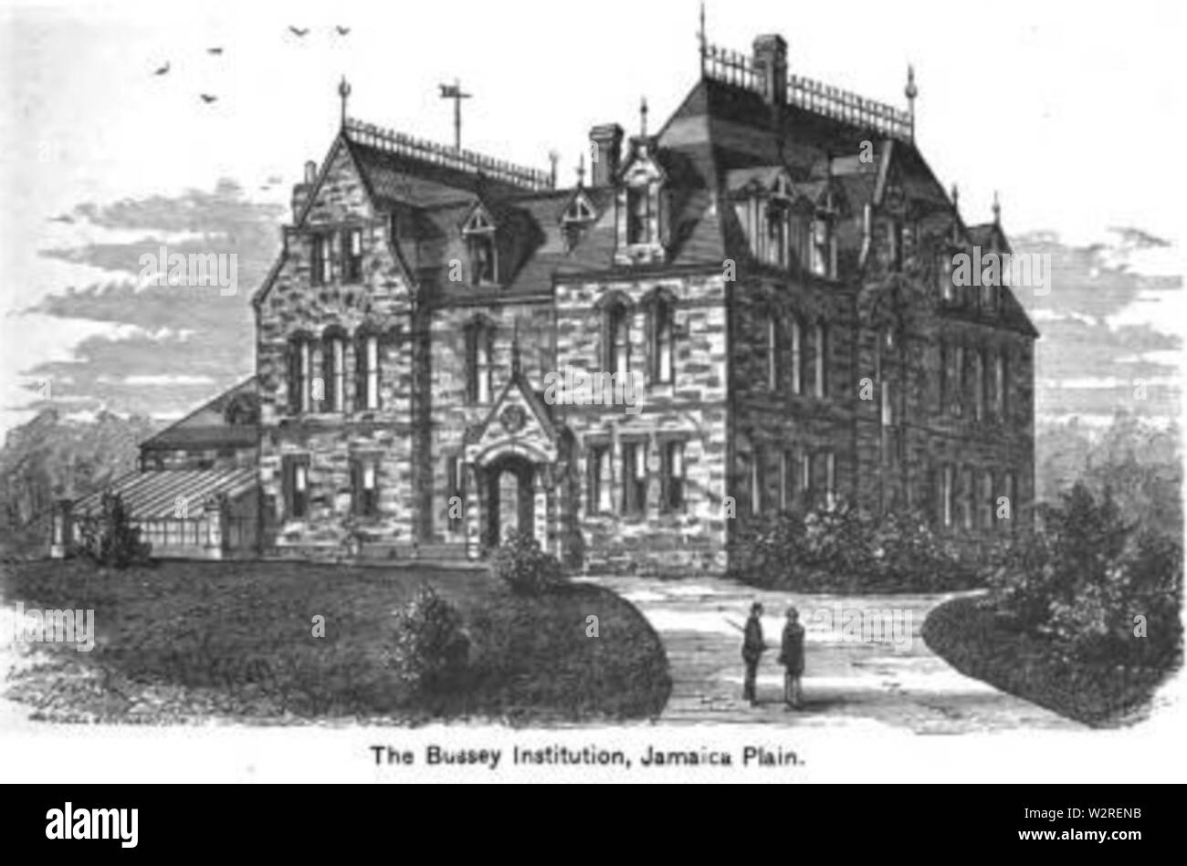 Bussey Institution Building 1881 Stock Photo Alamy