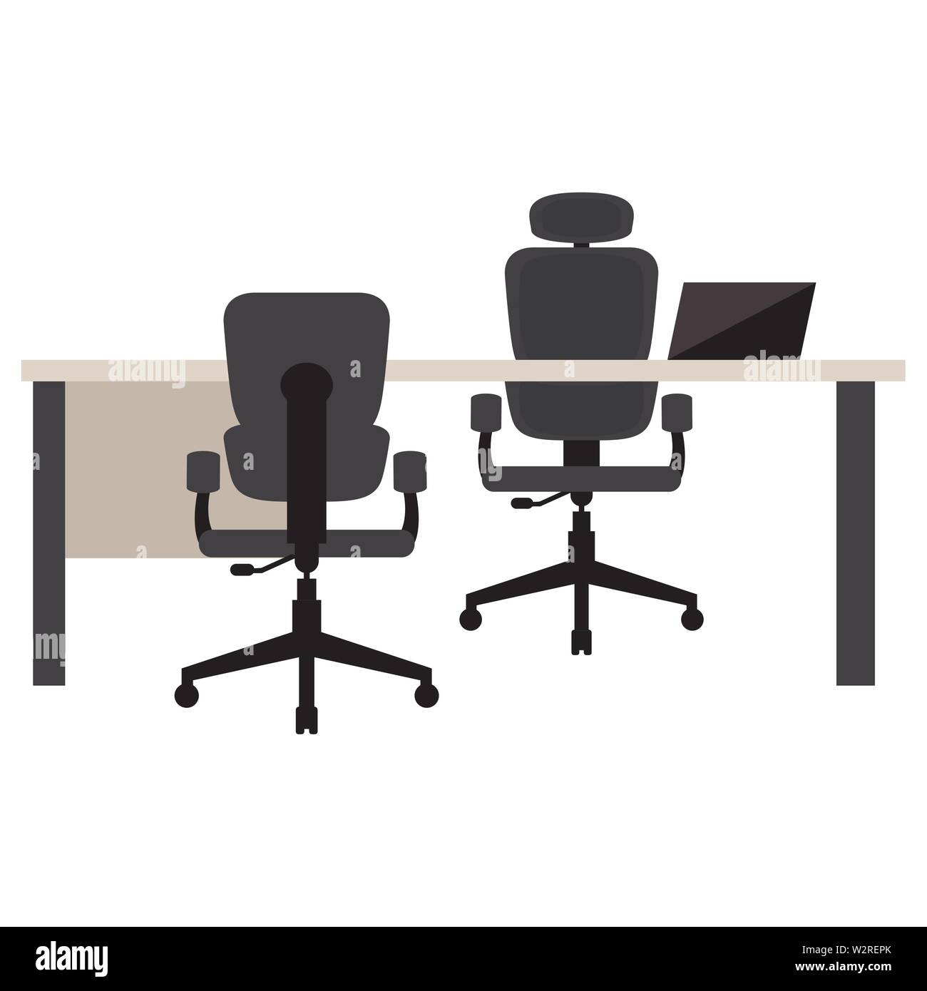 Isolated workstation image on a white background - Vector Stock Vector ...